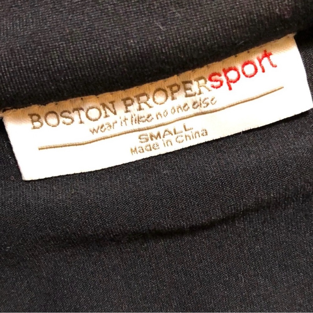 Boston Proper Sport Black Turquoise Jacket and Pants S with Blue and Yellow - Picture 7 of 7